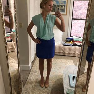 Diane von Furstenberg Lou Silk Color Block Dress